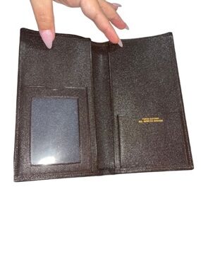 Prince Gardner Leather Traveler Wallet & Checkbook Holder - Brown, Vintage NWOT